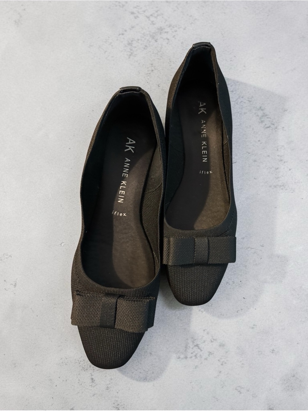AK Anne Klein MAIRO1FB Black Fabric Wedge Pumps Shoes Size 10M